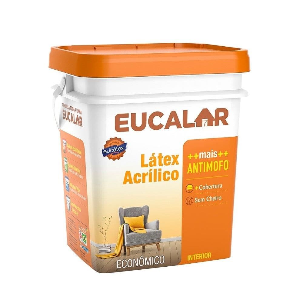 Tinta Acrílica Eucalar 18 Litros Camurça Fosco