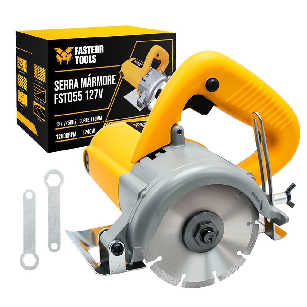 Serra Mármore 4.3/8” 110mm 1240W FST055 - Fasterr