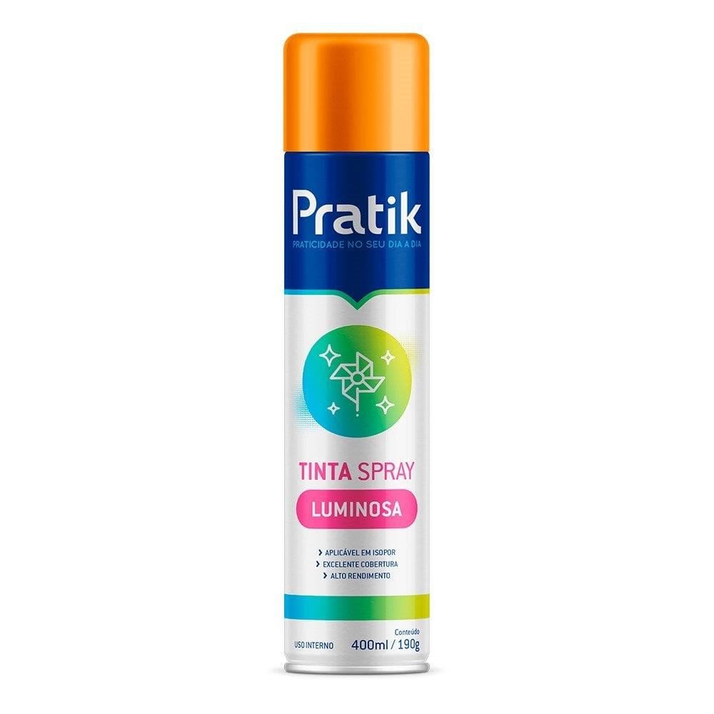 Tinta Spray Pratik Luminosa Laranja 400ml