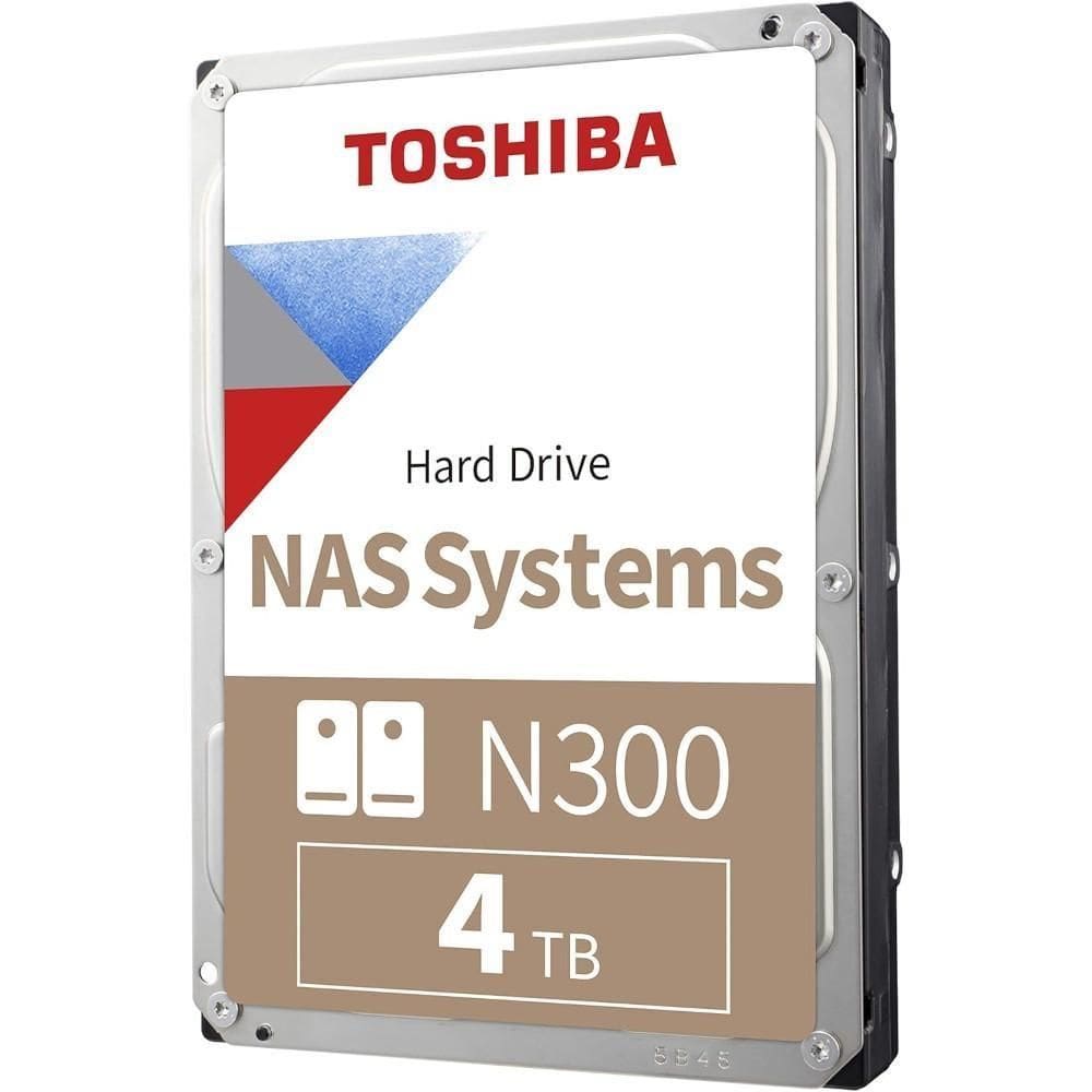 HD 4TB Sata3 para NAS Toshiba N300, NAS com até 8 compartimentos para home office ou pequenos escritórios, HDWG740XZSTC