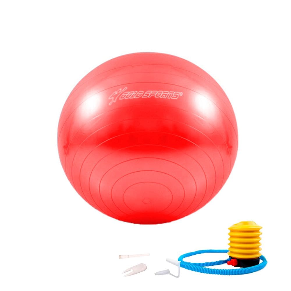 Bola  de Ginástica Gold Sports Pro 65cm Com Bomba de Encher Anti Explosão