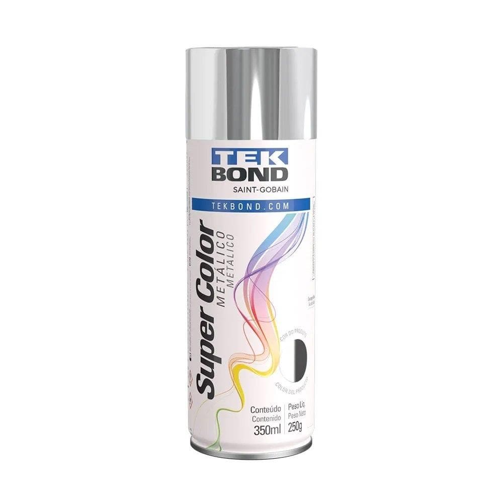 Tinta Spray Tekbond Metálica Cromado 350ml