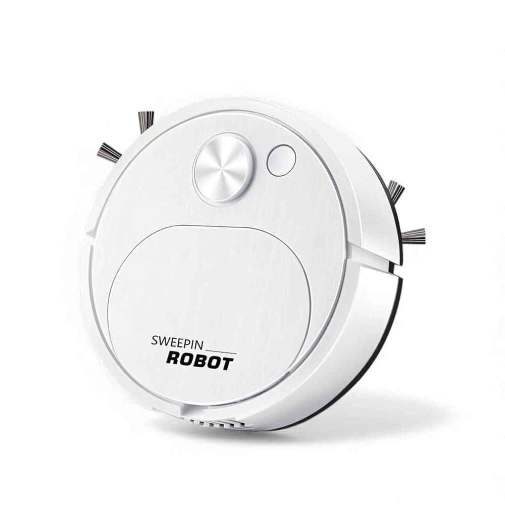 Robô Aspirador de Pó Draik Automático USB Recarregável com MOP Branco Bivolt