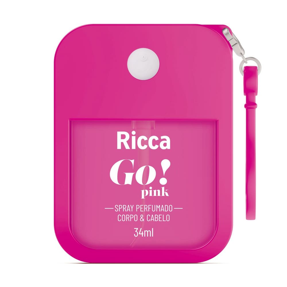 Spray Perfumado Desodorante Colônia Go! Pink - Ricca