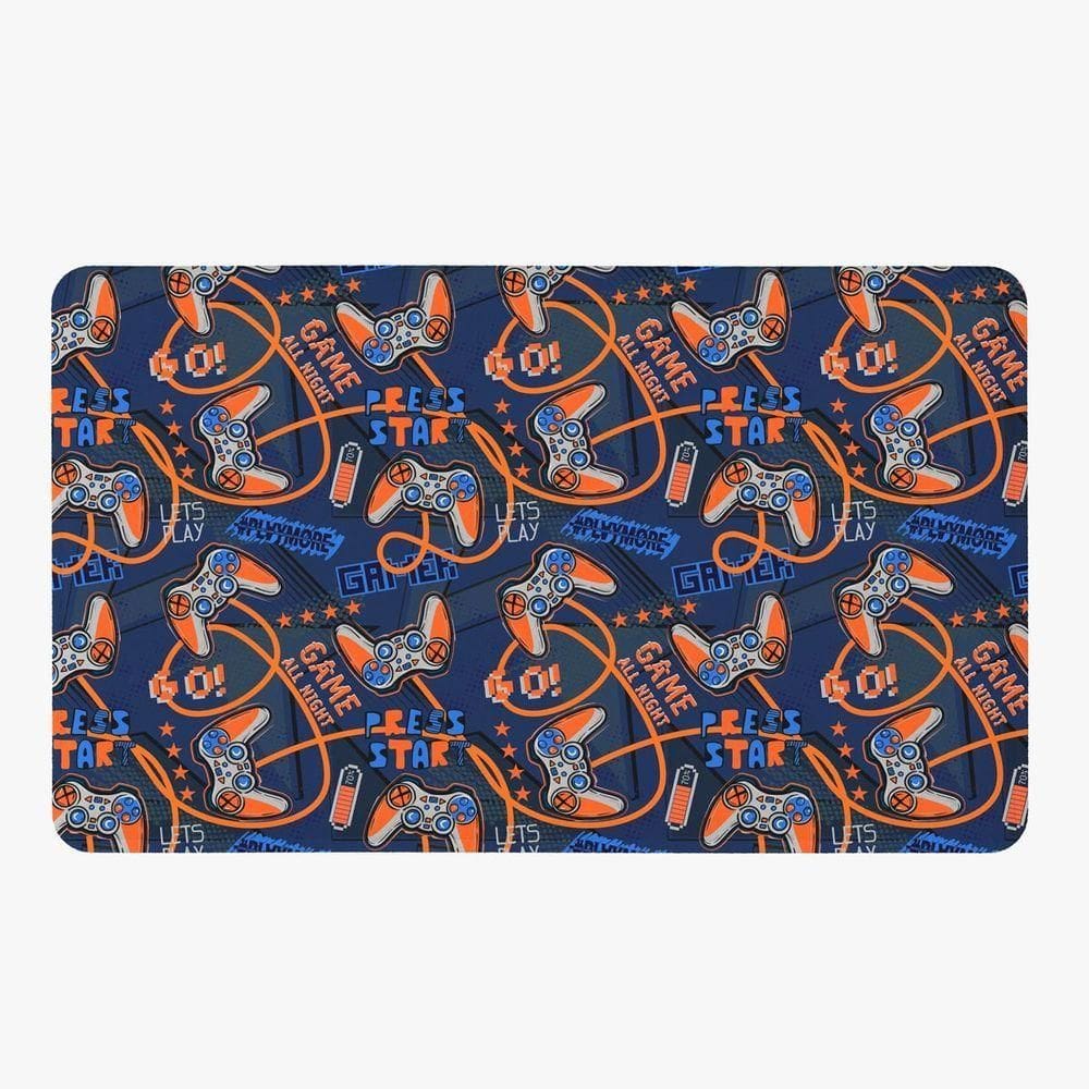 Tapete Para Quarto Infantil Estampado Gamer Day 60cm X 40cm - Base Antiderrapante Cor Gamerday2