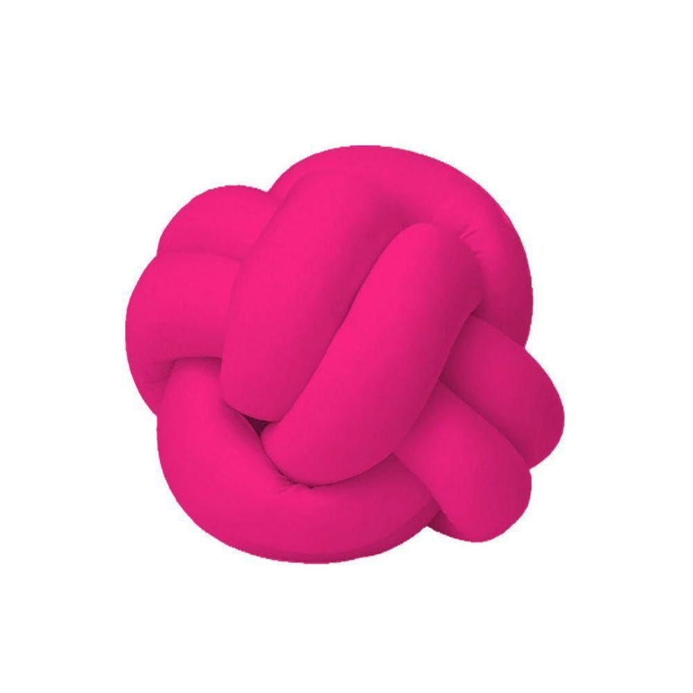 Almofada De Nó Decorativa Pink Avulsa Em Malha Gel - Decoração Nozinho Escandinavo