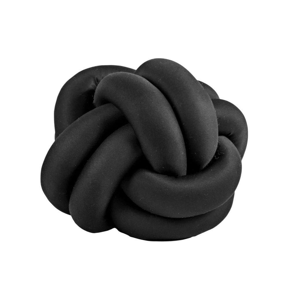 Almofada De Nó Decorativa Preto Avulsa