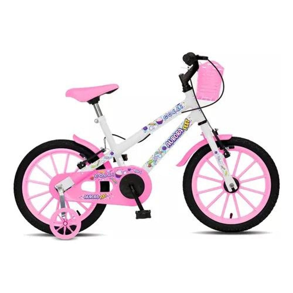 Bicicleta aro 16 Aurora Branco Colli
