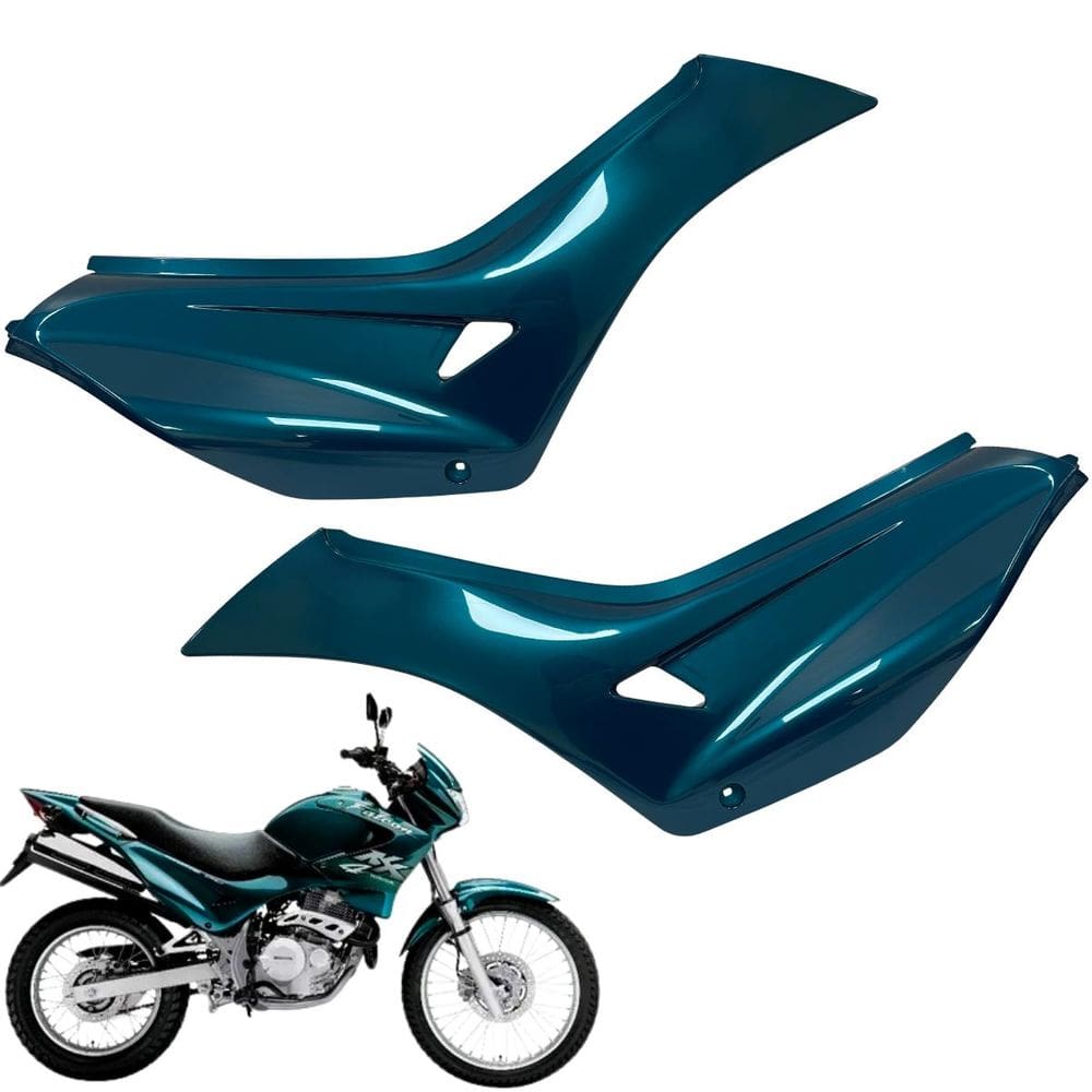 Carenagem Tampa Lateral Nx4 Falcon Verde 2001 E 2002