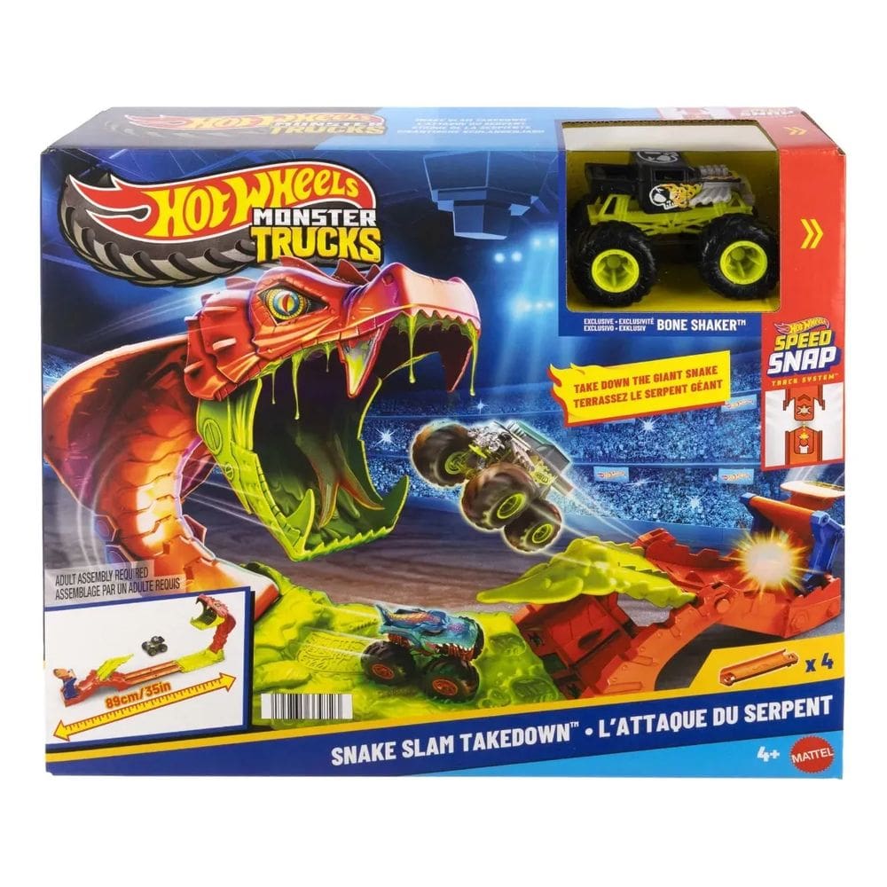 Pista Hot Wheels - Monster Trucks - Ataque De Cobra MATTEL