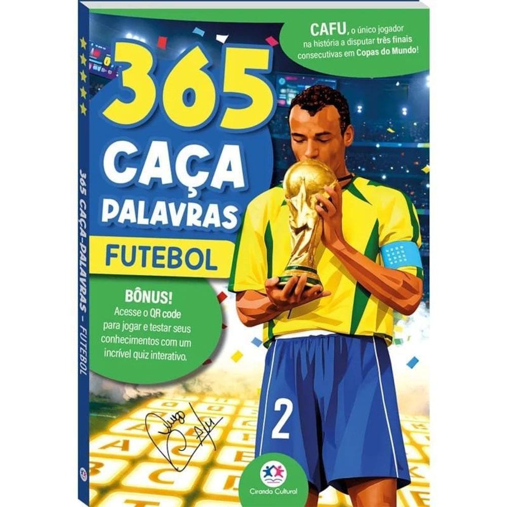 Livro 365 Caça-Palavras - Futebol: Cafu - Ciranda Cultural