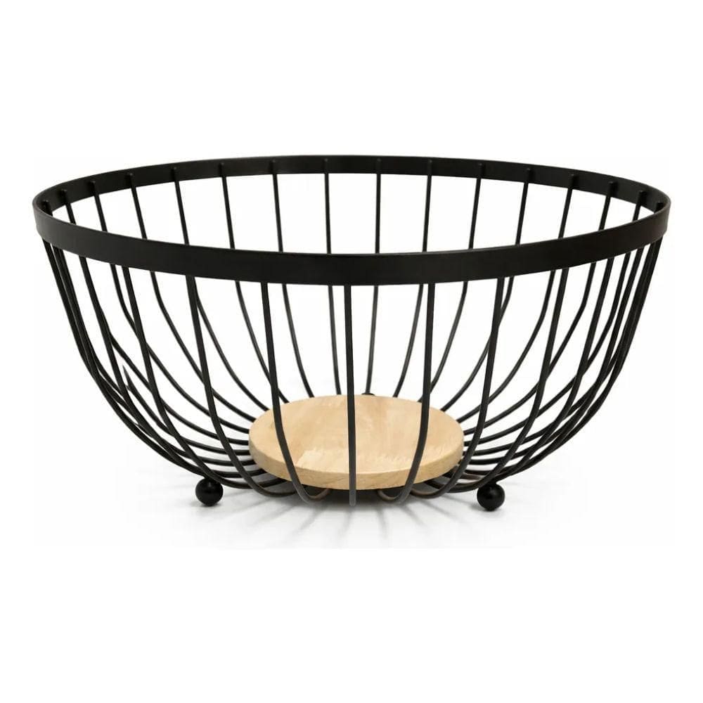 Fruteira de Mesa Aramada Base Madeira - ZUN3668 - Art House