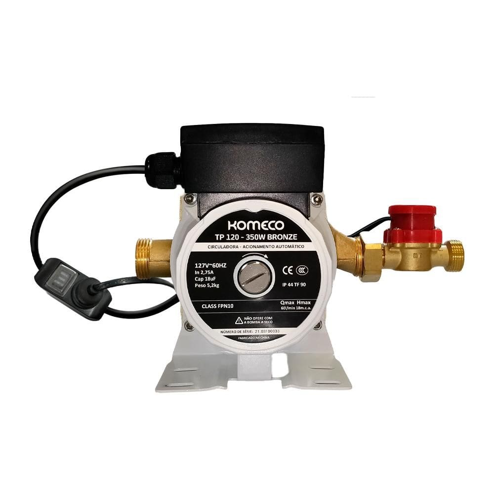Bomba de Água de Circulação Komeco TP120 G4 Bronze 220V