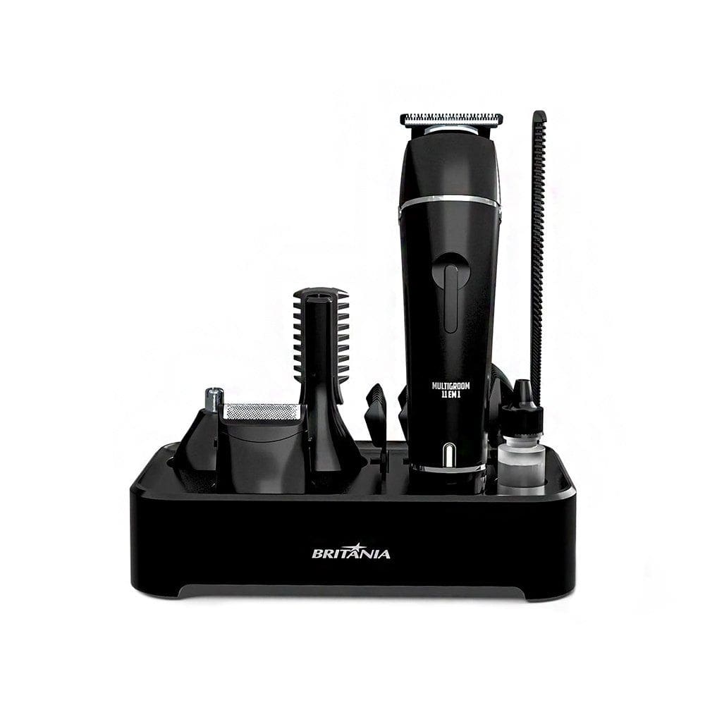Aparador de Pelos Britânia BAP23 Multigroom Sem Fio à Prova d’Água 11 em 1 Preto Bivolt