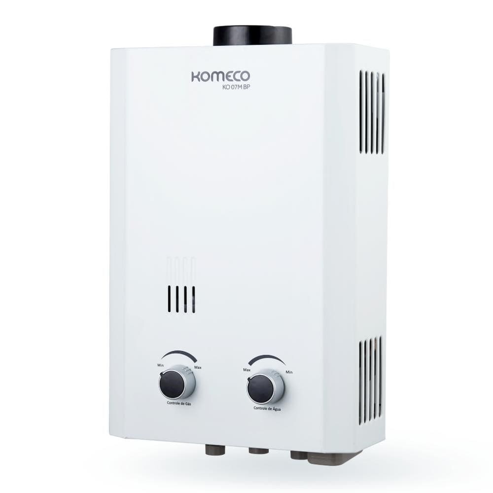Aquecedor de Água a Gás Natural Komeco Branco KO 07M BP Slim G2
