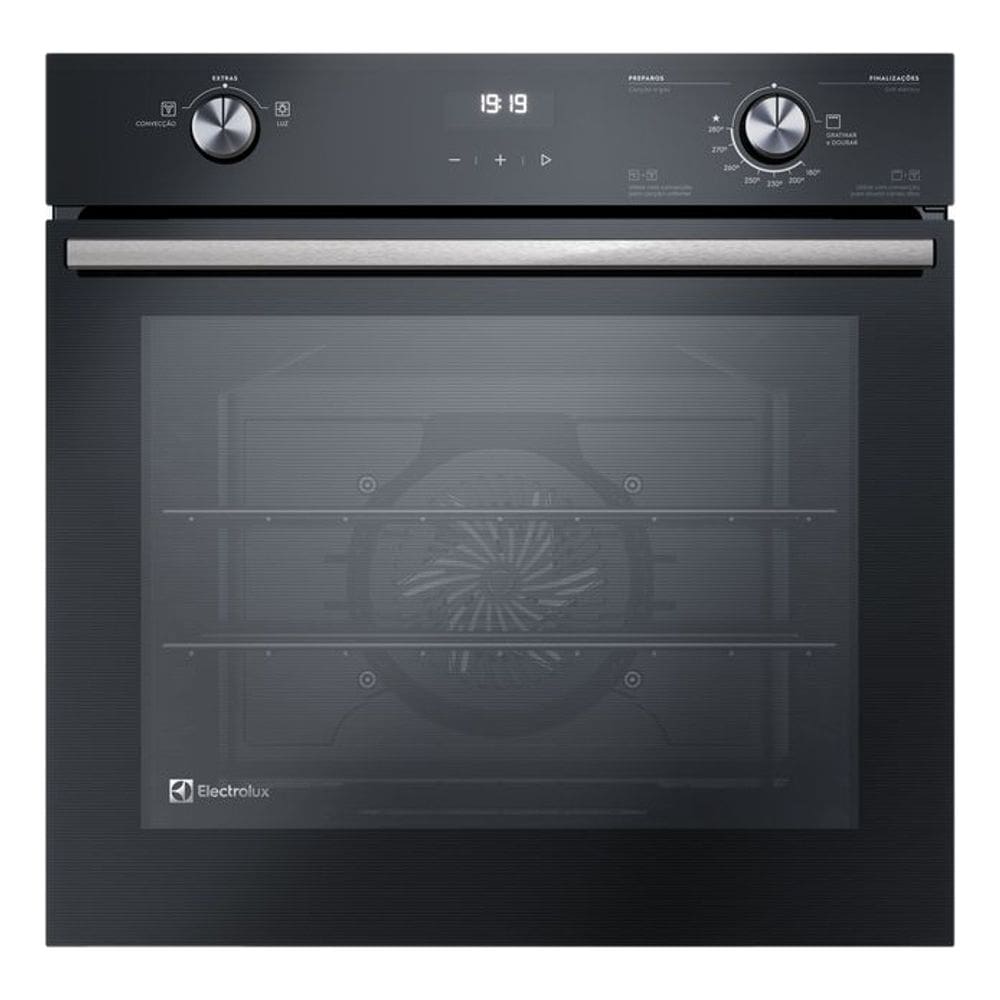 Forno A Gas Embutir 80l Preto 220v Grill Cook - Electrolux 220v Preto