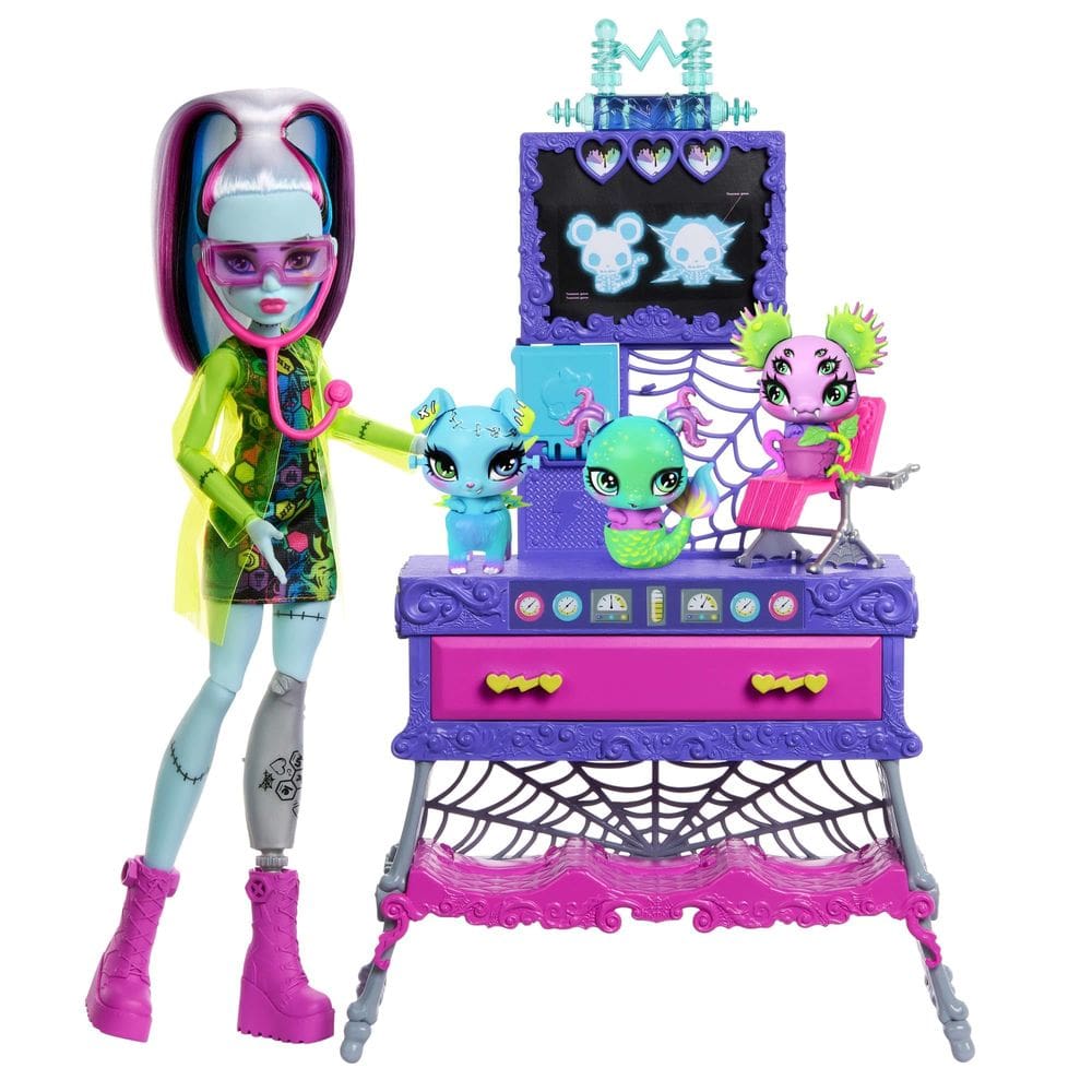 Brinquedo Monster High Make-A-Monster Pet Playset Frankie Stein