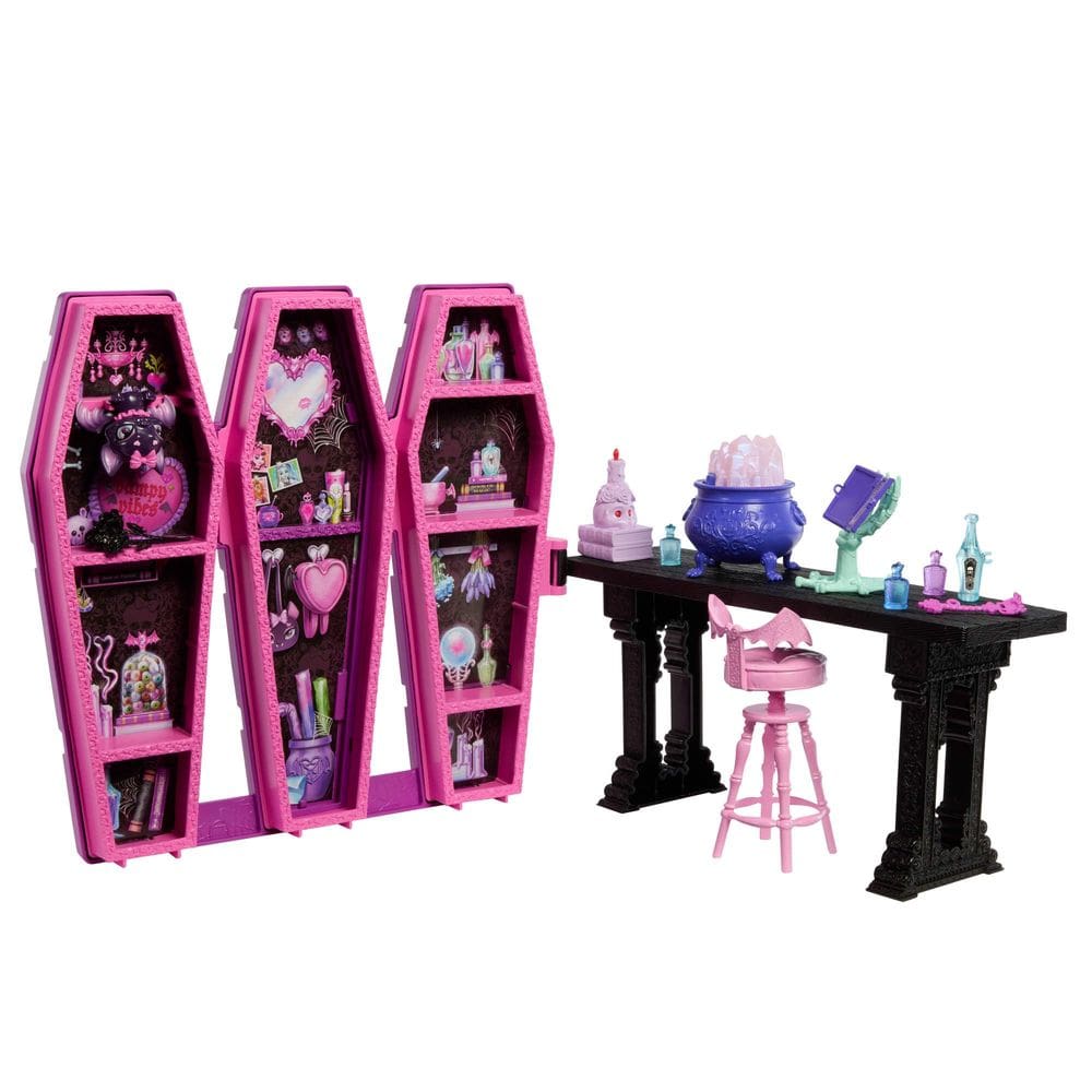Conjunto de Brinquedo Monster High Sala de Poções Mágicas da Draculaura