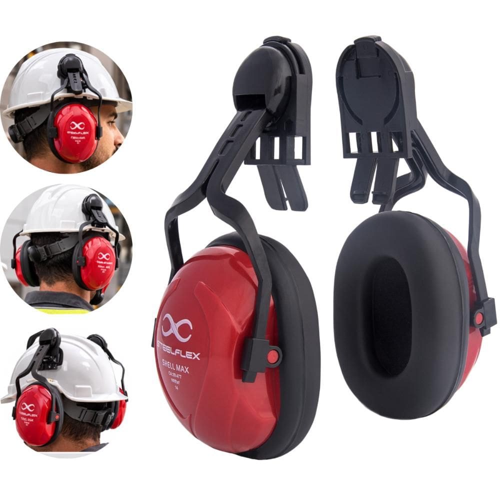 Abafador de Ruído 15db Para Capacete Protetor Auricular Concha Shell Max PAAC Steelflex