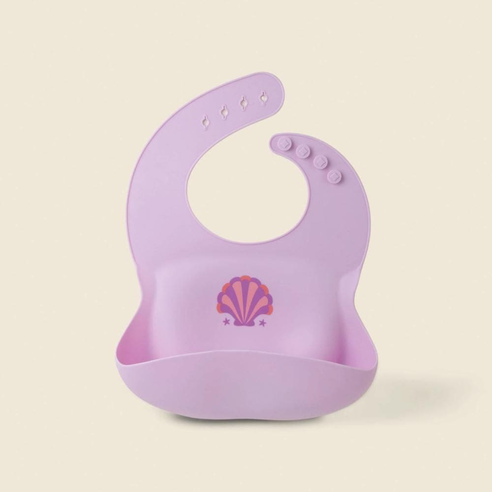 Babador Concha Silicone Lilás - A\\BABY