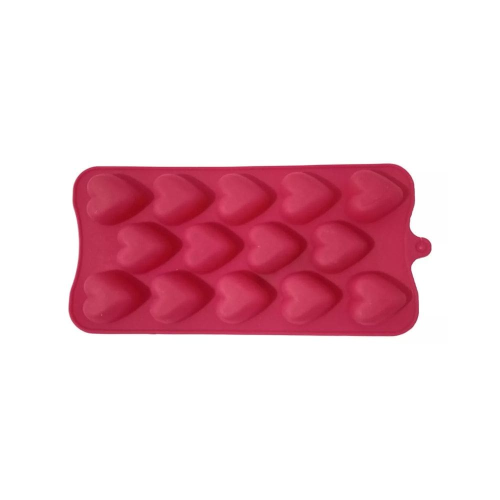 Forma para Gelo em Silicone Coração - 14 Cavidades - Tuut