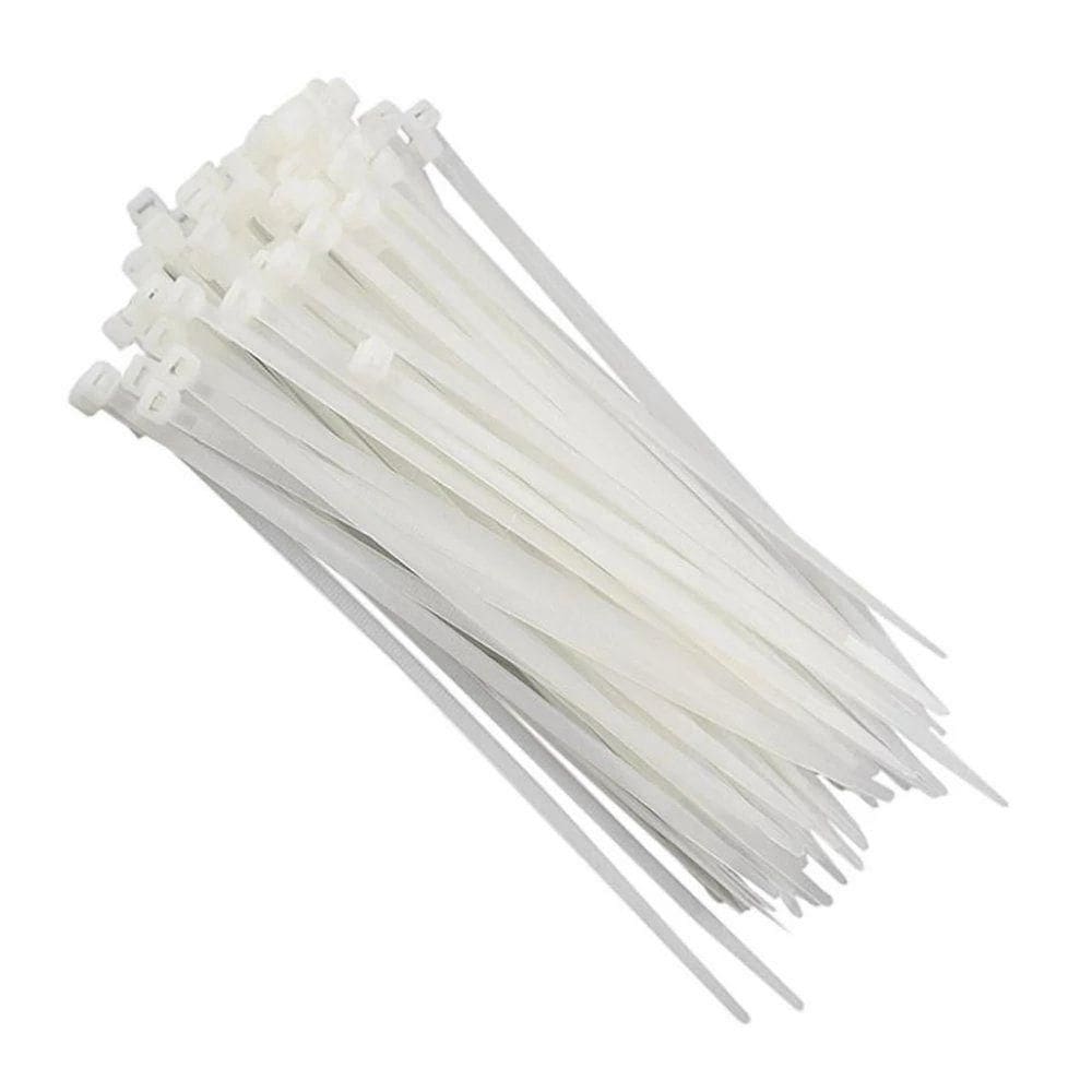 Abraçadeira de Nylon Abraçadeira Nylon Western 7,6X35CM 100 Unidades com Alta Resistência Branco