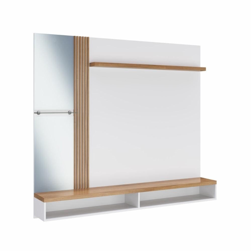 Painel Para TV Monaco 160cm Branco Noce Arte Cas