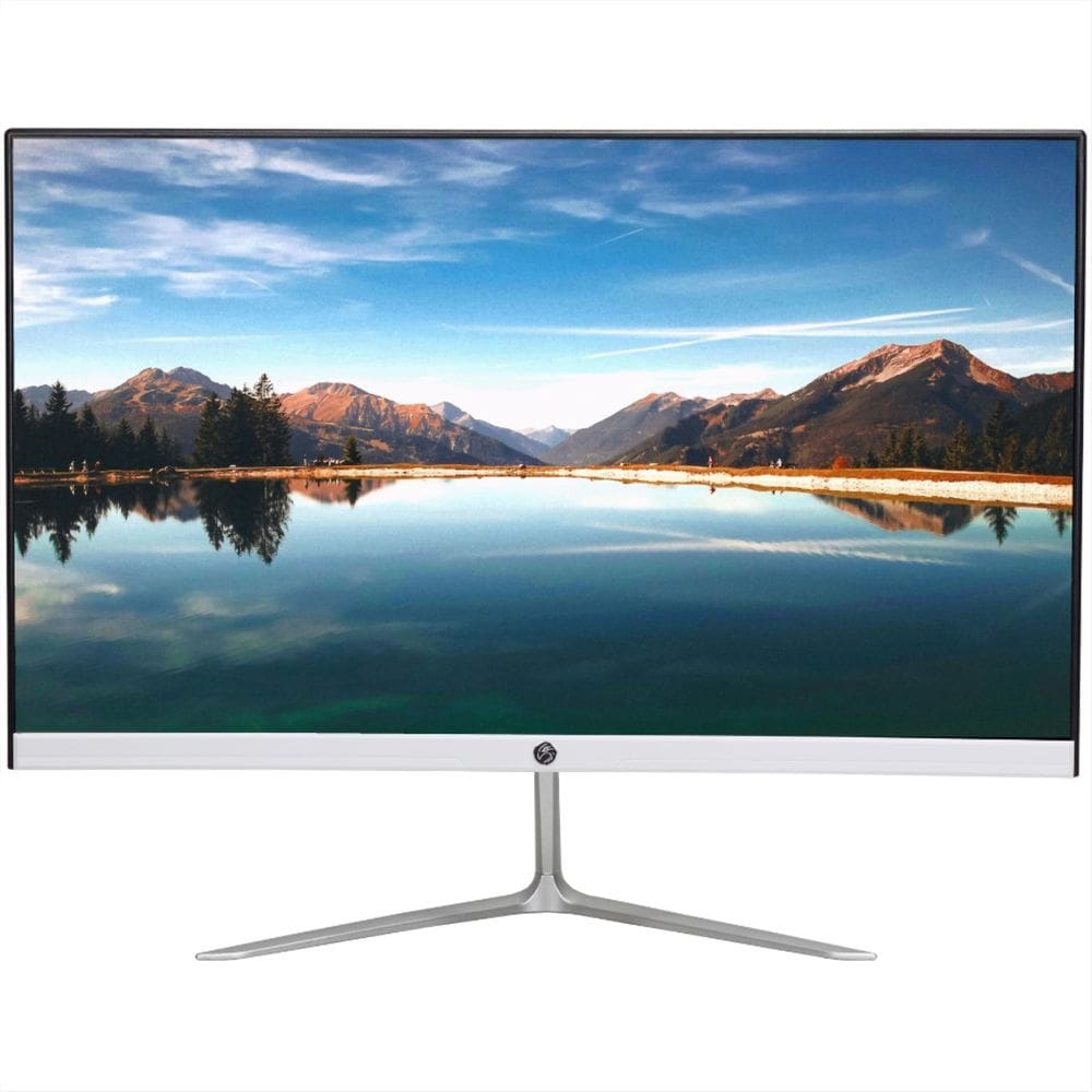 Monitor LED 23.8 Brazil PC M24CW-100 - Full HD, 100Hz, 5ms - Painel VA, Curvo R2800, Frameless - HDMI/VGA - Branco
