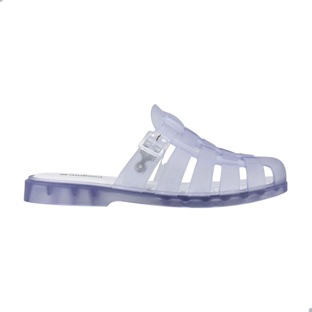 Tamanco Melissa Possession Mule Adulto Vidro Fosco/Branco