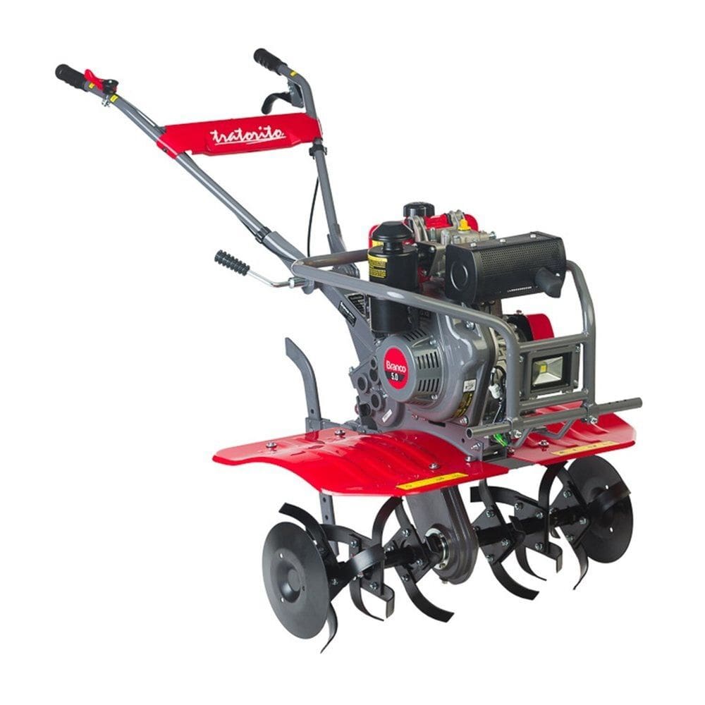 Motocultivador Tratorito Bttd 5.0 - 800 com 2 Marchas a Diesel Branco