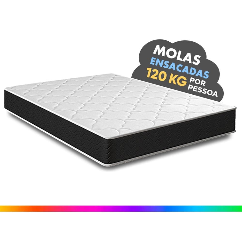 Colchão King Molas Ensacadas Pergola Europillow 198x203x23cm