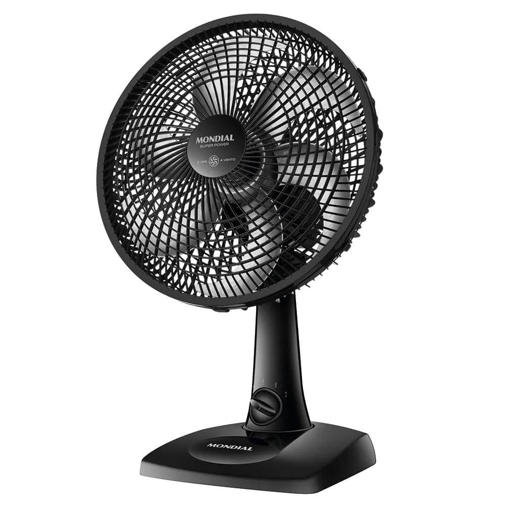 Ventilador de Mesa Mondial 6 pás 30cm Preto VSP-30-B