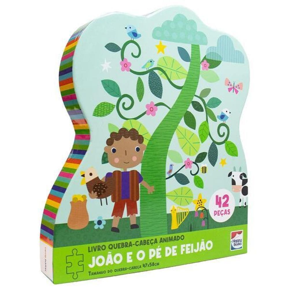 Livro Quebra-Cabeça Animado: João e o Pé de Feijão