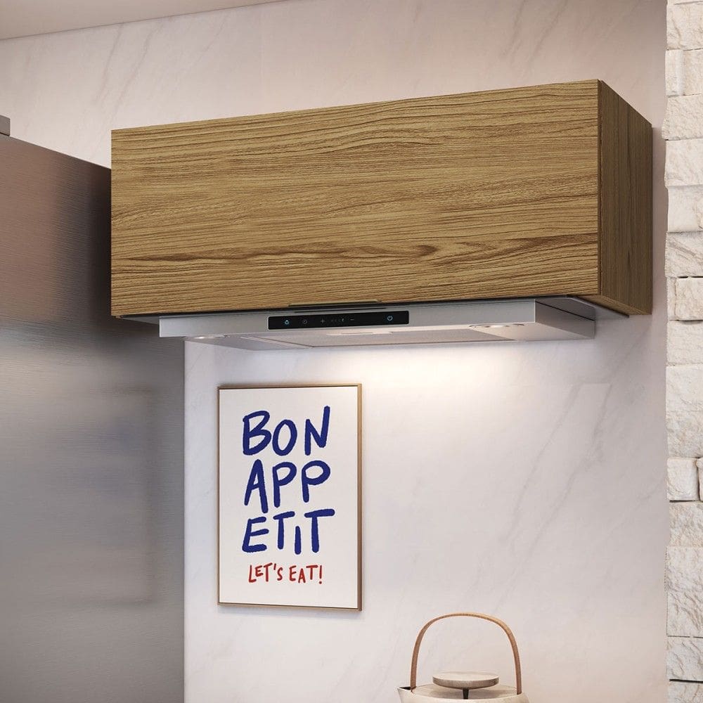 Armário Aéreo Cozinha 80 Cm Florença 1 Porta Naturallle - Decibal