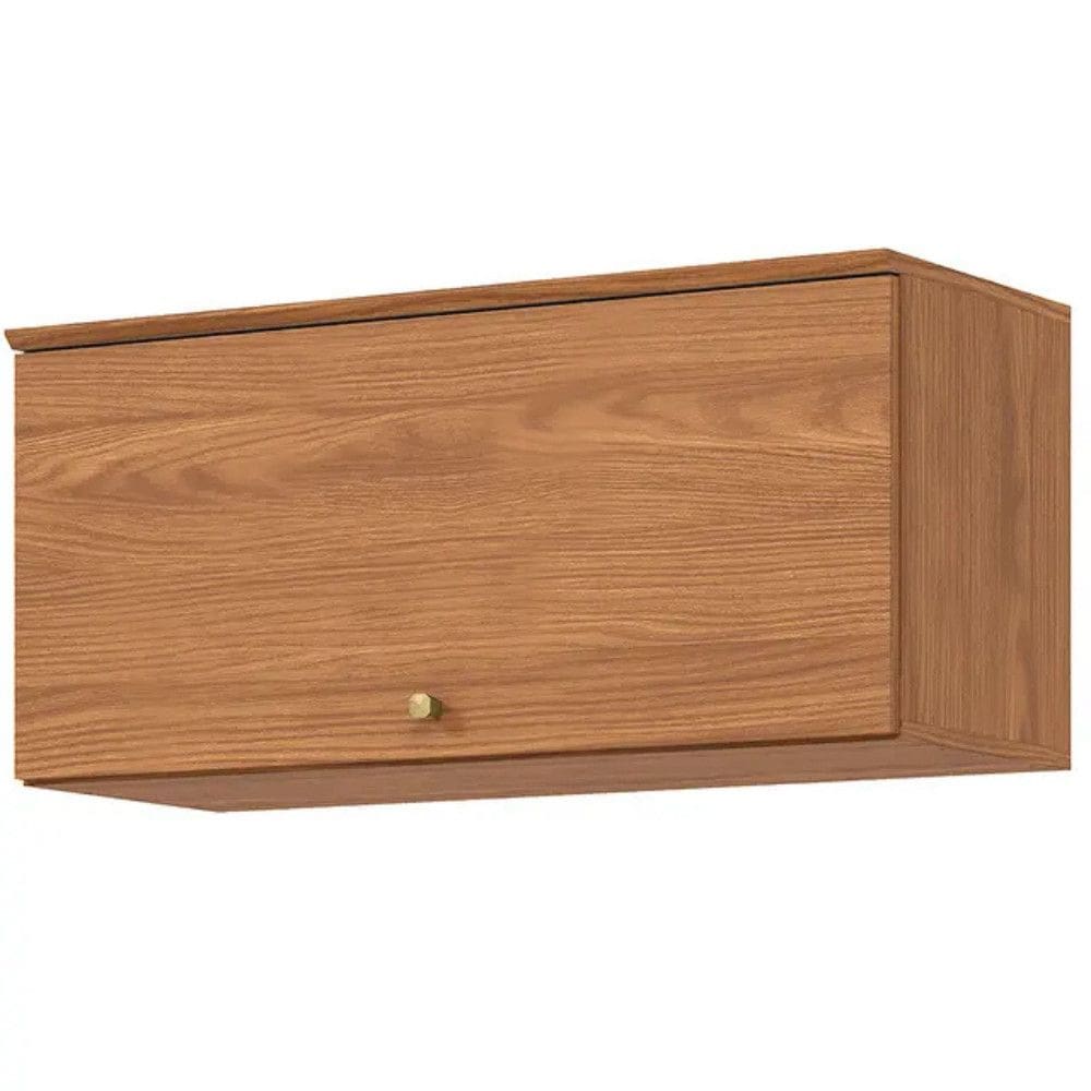 Armario Aereo 1 Porta Basculante MDP Puxador em Aluminio Requinte Henn