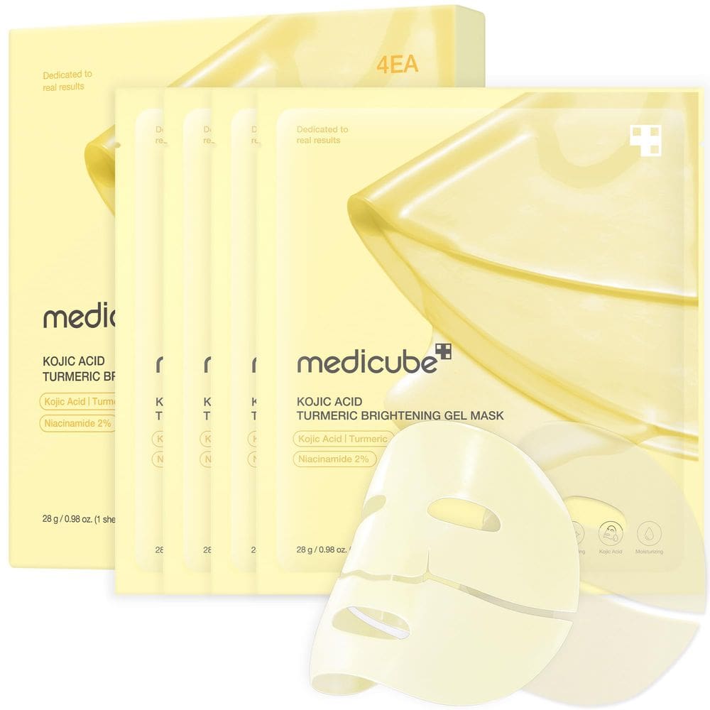 Máscara facial noturna medicube Ácido Kójico Cúrcuma 112mL x 4