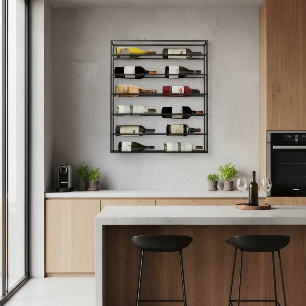 Adega Vertical Suportes Parede Para Garrafas Vinho 1 Uni