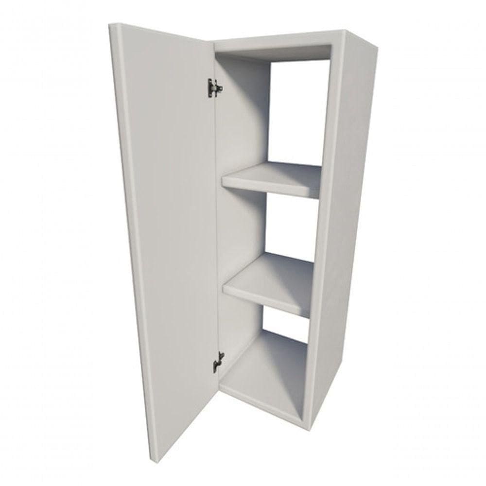 Armário Multiuso Organizar Produtos e Materiais Limpeza 1 Porta Madeira Branco