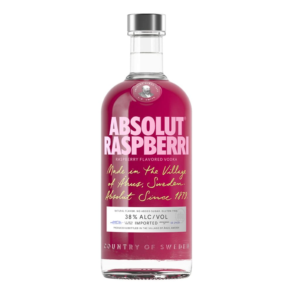 Vodka Destilada Saborizada Raspberri Absolut Garrafa 750ml
