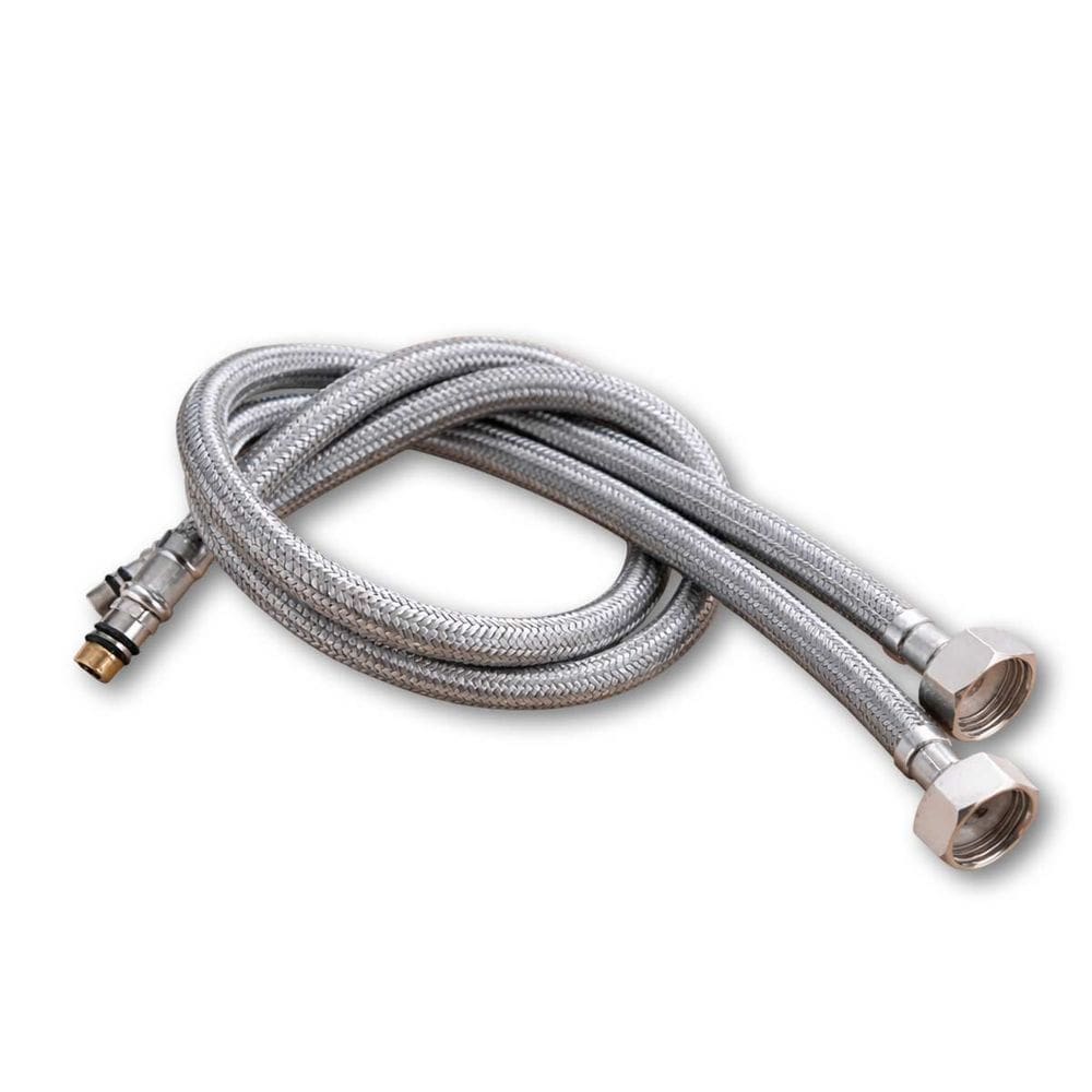 Rabicho Engate Mangueira Flexivel Par Pia Torneira 80cm Misturador Monocomando Agua Fria Quente Banheiro Cozinha