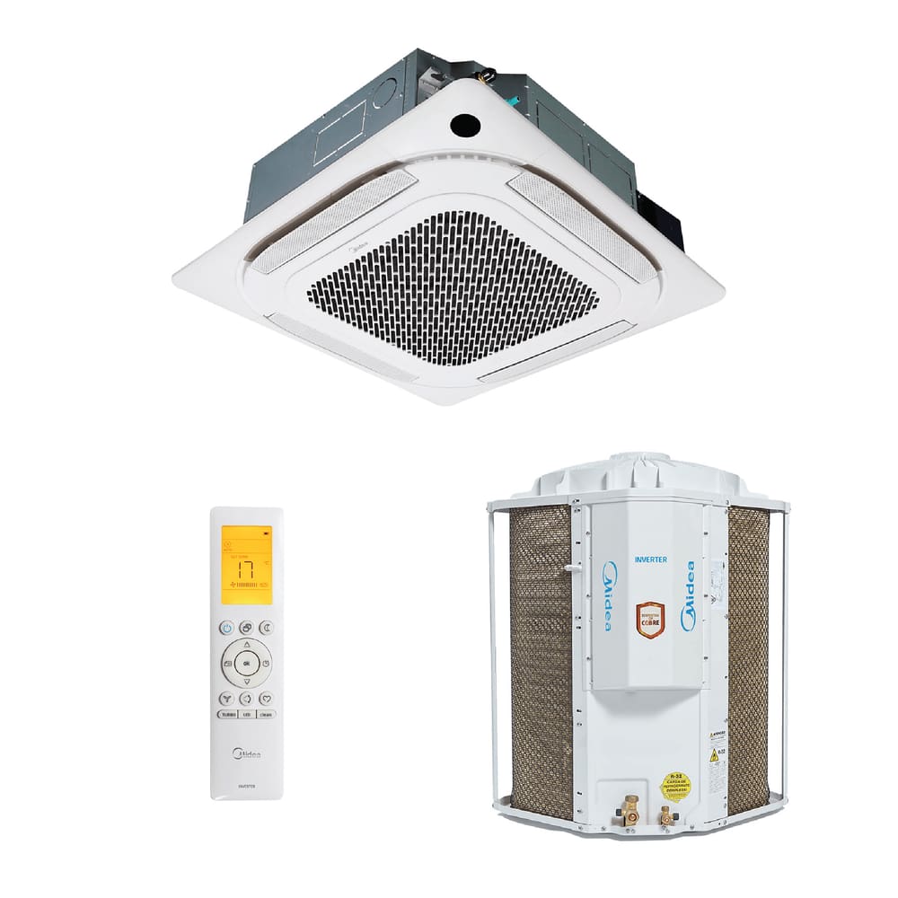 Ar Condicionado Split Cassete Inverter 4 Vias Wi-Fi Midea 60.000 Btus Frio 220v R-32