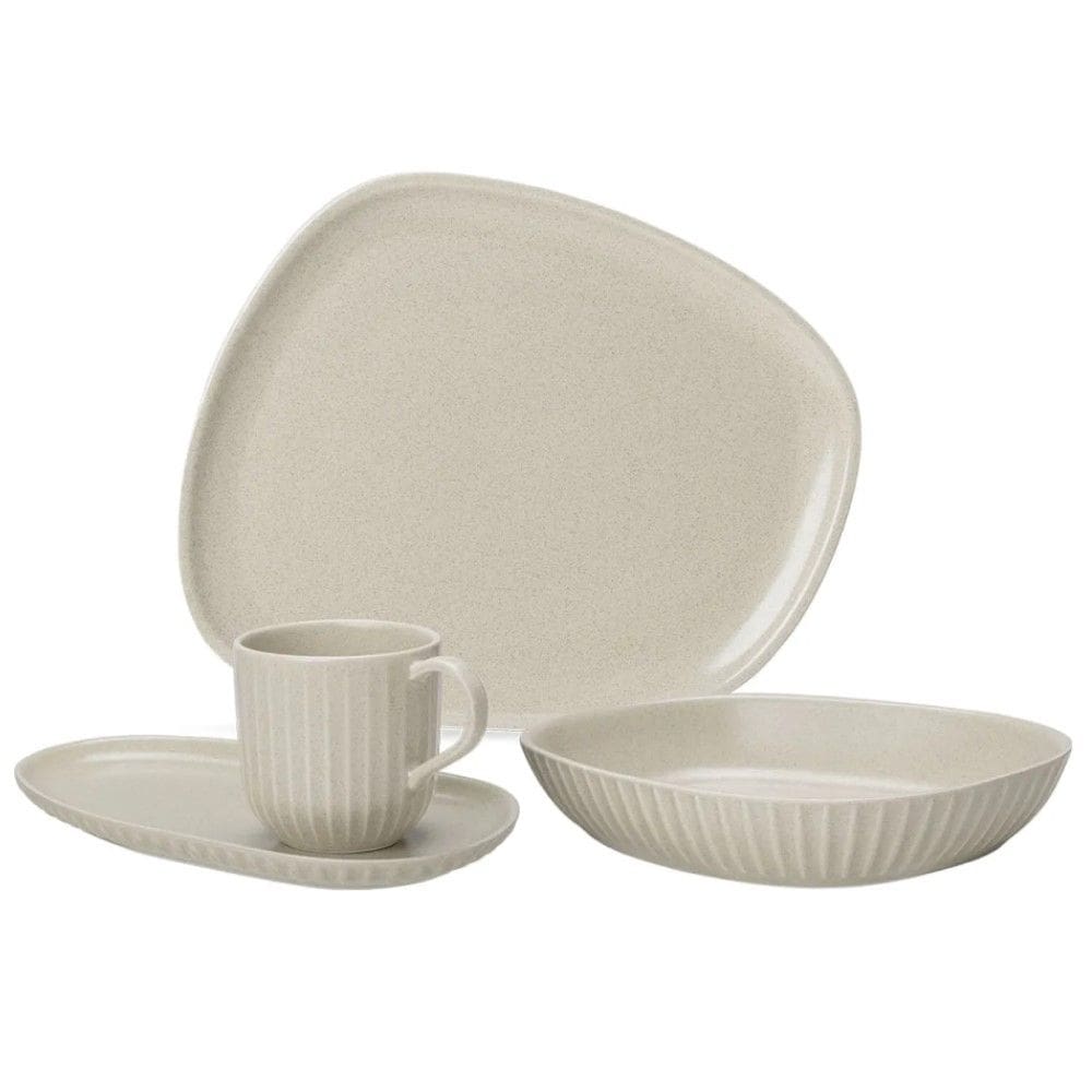 Aparelho de Jantar 16 Peças Luna Sand Oxford