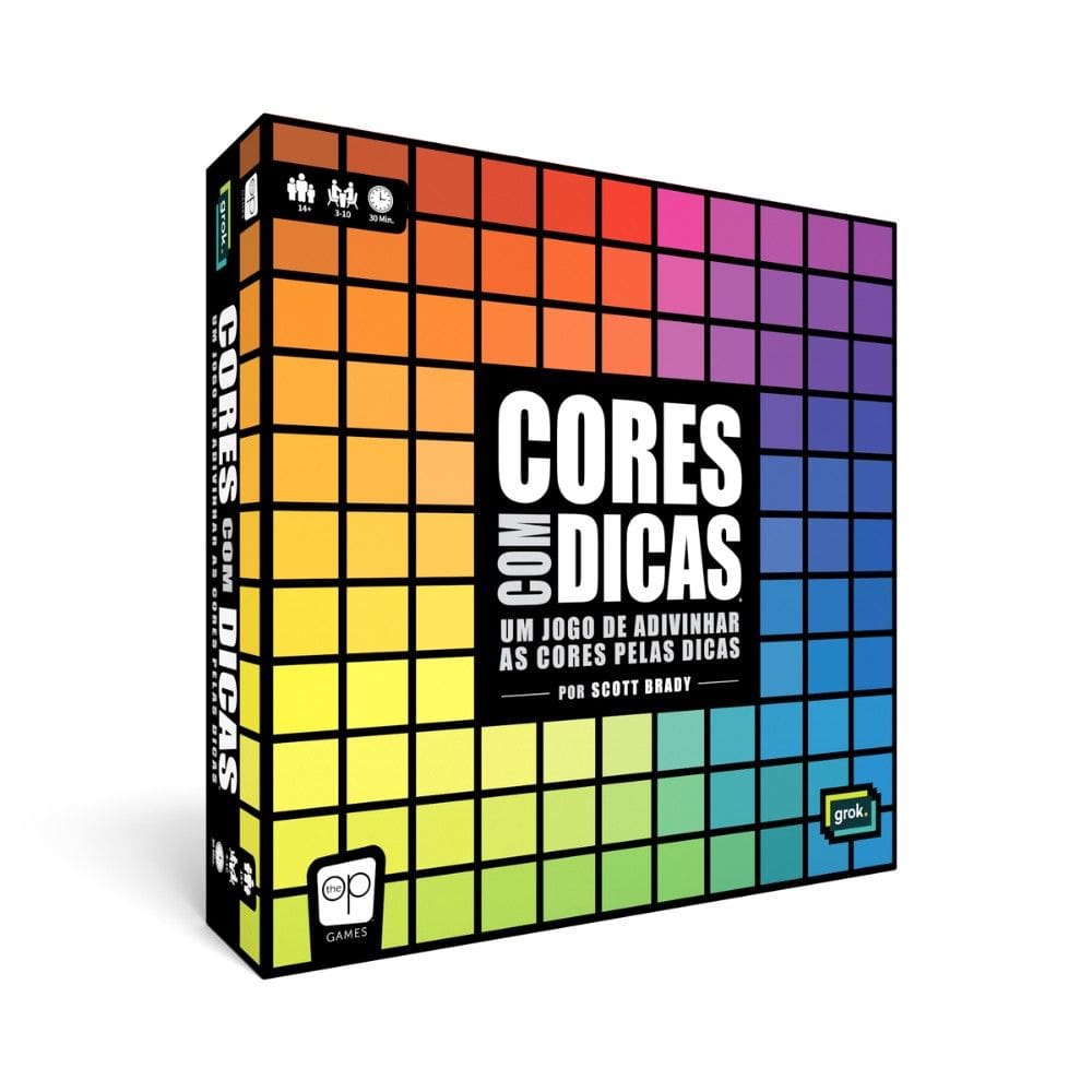Cores com Dicas Jogo de Tabuleiro Grok Games
