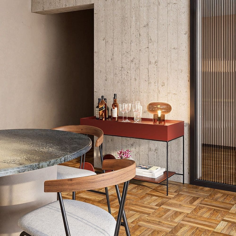 Abajur Oscuri 1xe27 Bolinha Max 40w Marrom