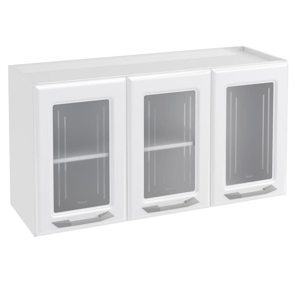 Armário de Cozinha de Aço Aéreo Triplo Telasul Topázio