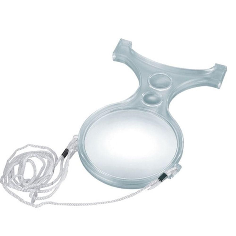 Lupa Pescoco Maos Livres Aumento 2x 5x E 8x Trifocal Mesa Bancada Lente Aumento Portátil Multiuso Leitura Reparo