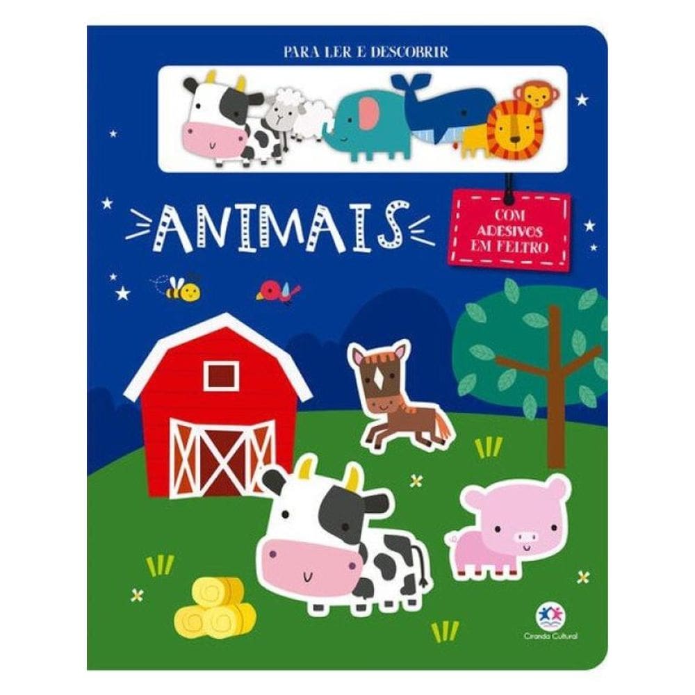 Animais - Com Adesivos Em Feltro