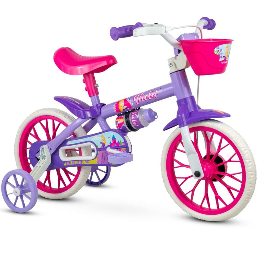 Bicicletinha aro 12 para Menina Violet Nathor