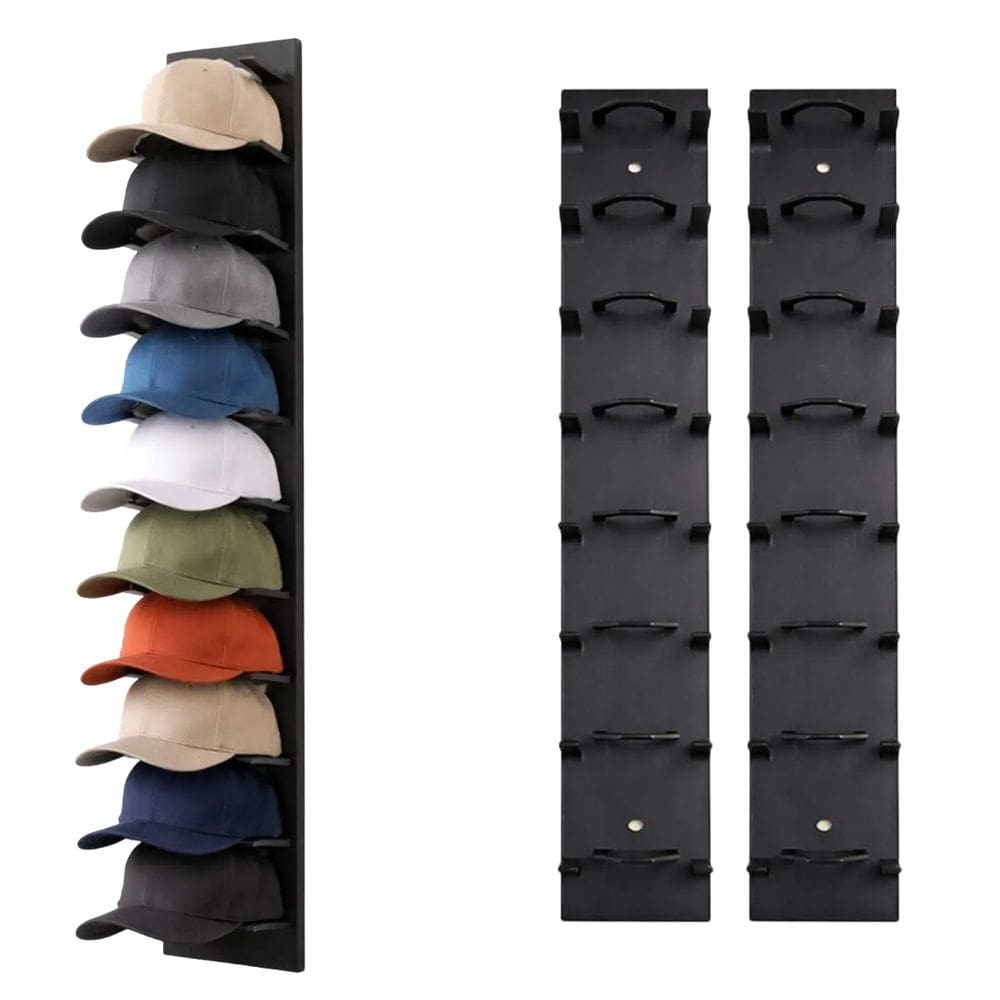 Suporte Organizador Bone Kit 2 Uni Chapeu Gancho Adesivo Parede Porta Armario Closet Entrada Expositor Casa Sala Quarto