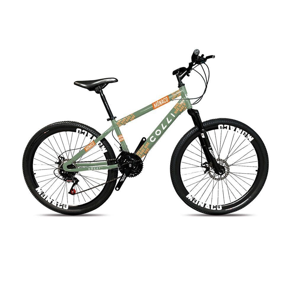 Bicicleta Colli Monaco Aro 26 Freio a disco Quadro 13,5 - Verde Militar